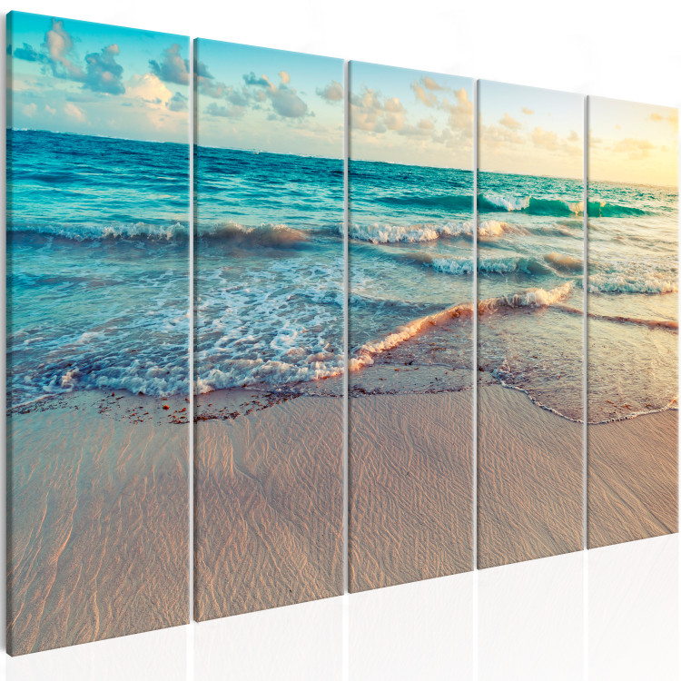 Obraz Plaża w Punta Cana (5-częściowy) wąski 107879 additionalImage 2