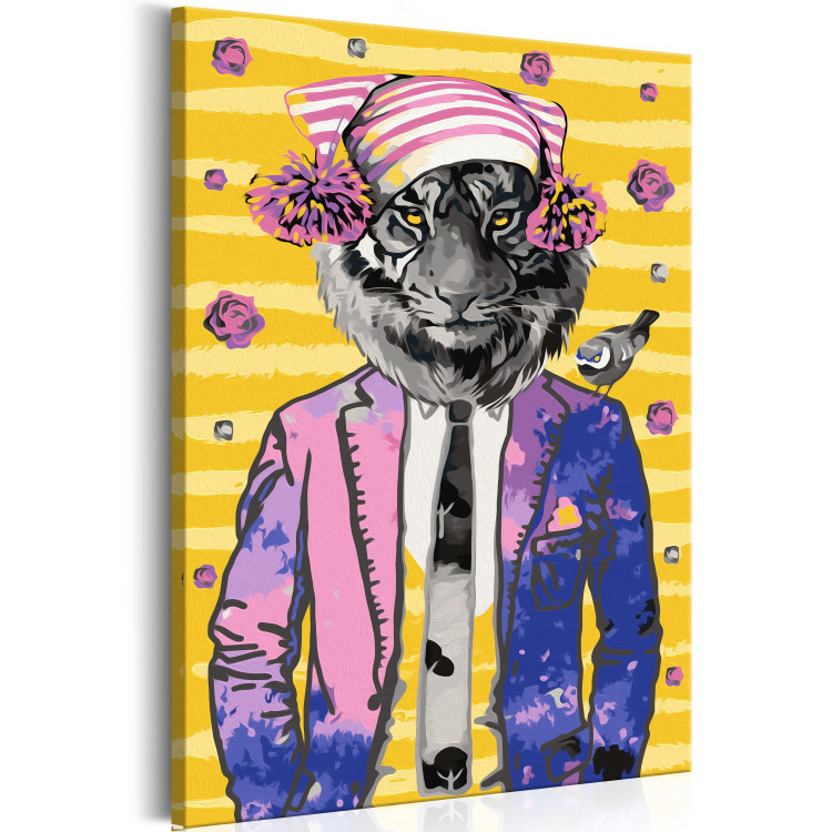 Paint by number Tiger in Hat 108179 additionalImage 5