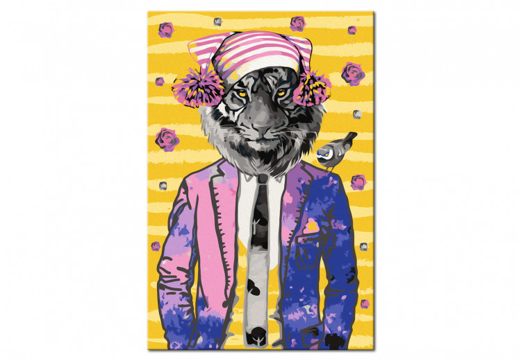 Paint by number Tiger in Hat 108179 additionalImage 3