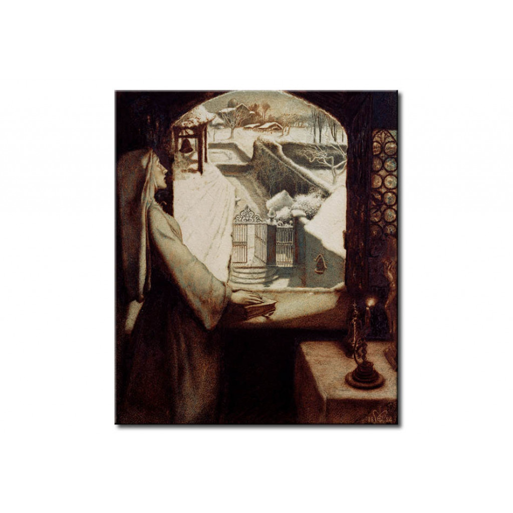 Schilderij  John Everett Millais: St Agnes Eve