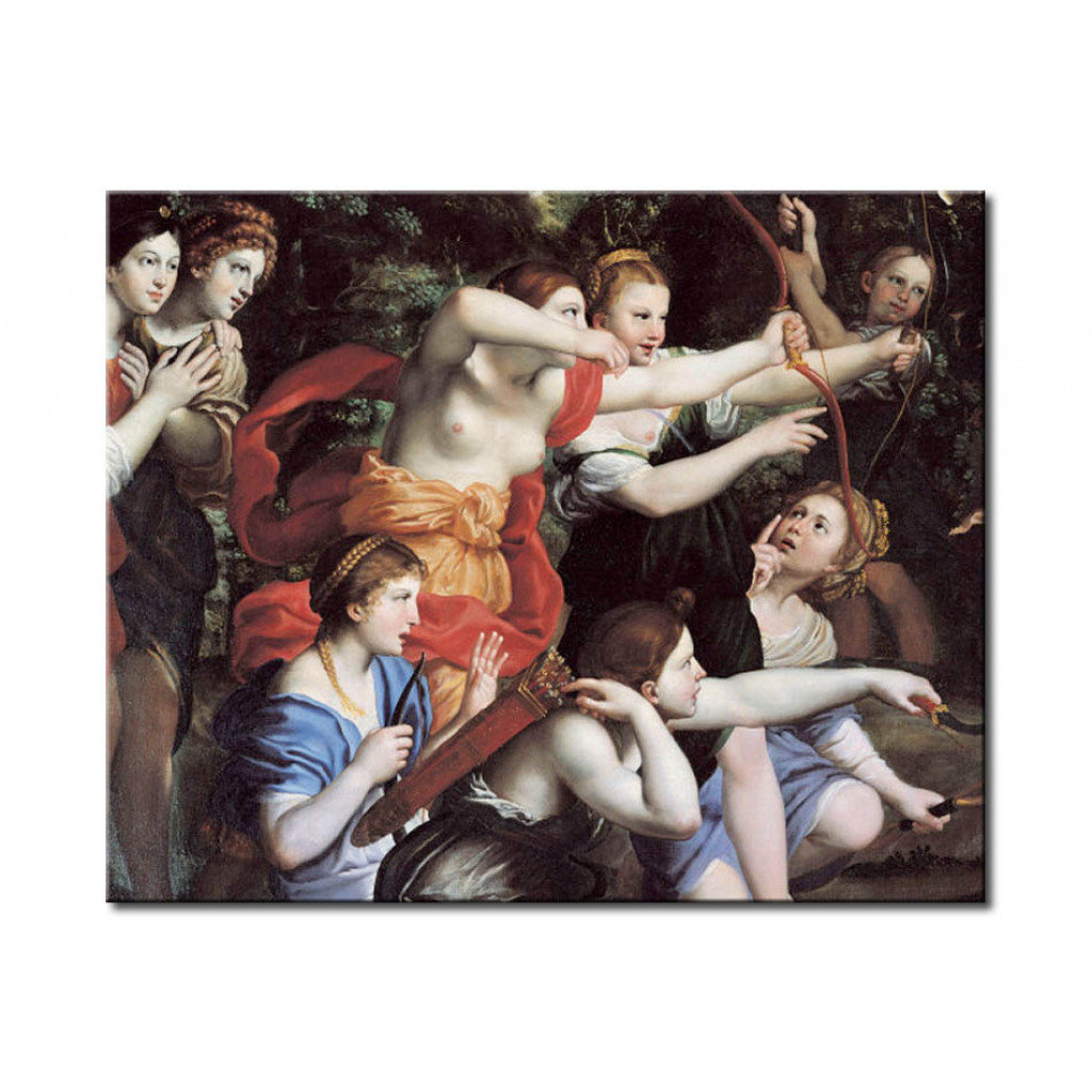 Schilderij  Domenichino: The Hunt Of Diana
