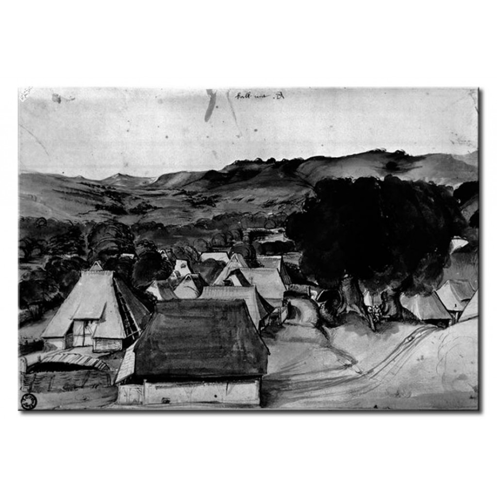 Schilderij  Albrecht Dürer: View Of The Village Kalchreuth