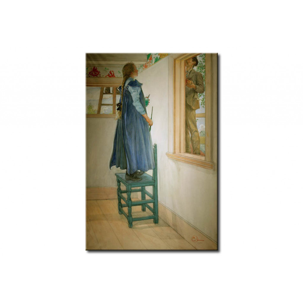 Schilderij  Carl Larsson: Suzanne And Someone Else