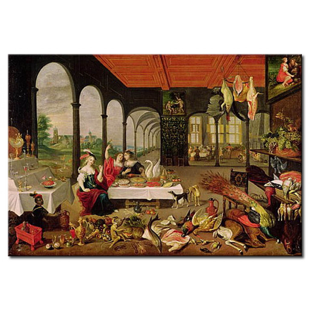 Schilderij  Jan Brueghel De Oudere: Allegory Of Taste
