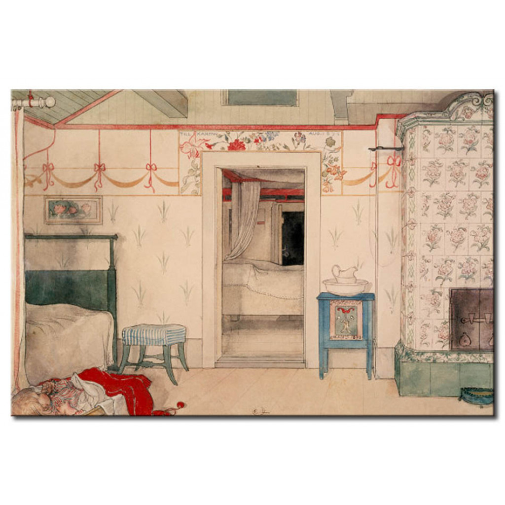 Schilderij  Carl Larsson: Britas Schläfchen