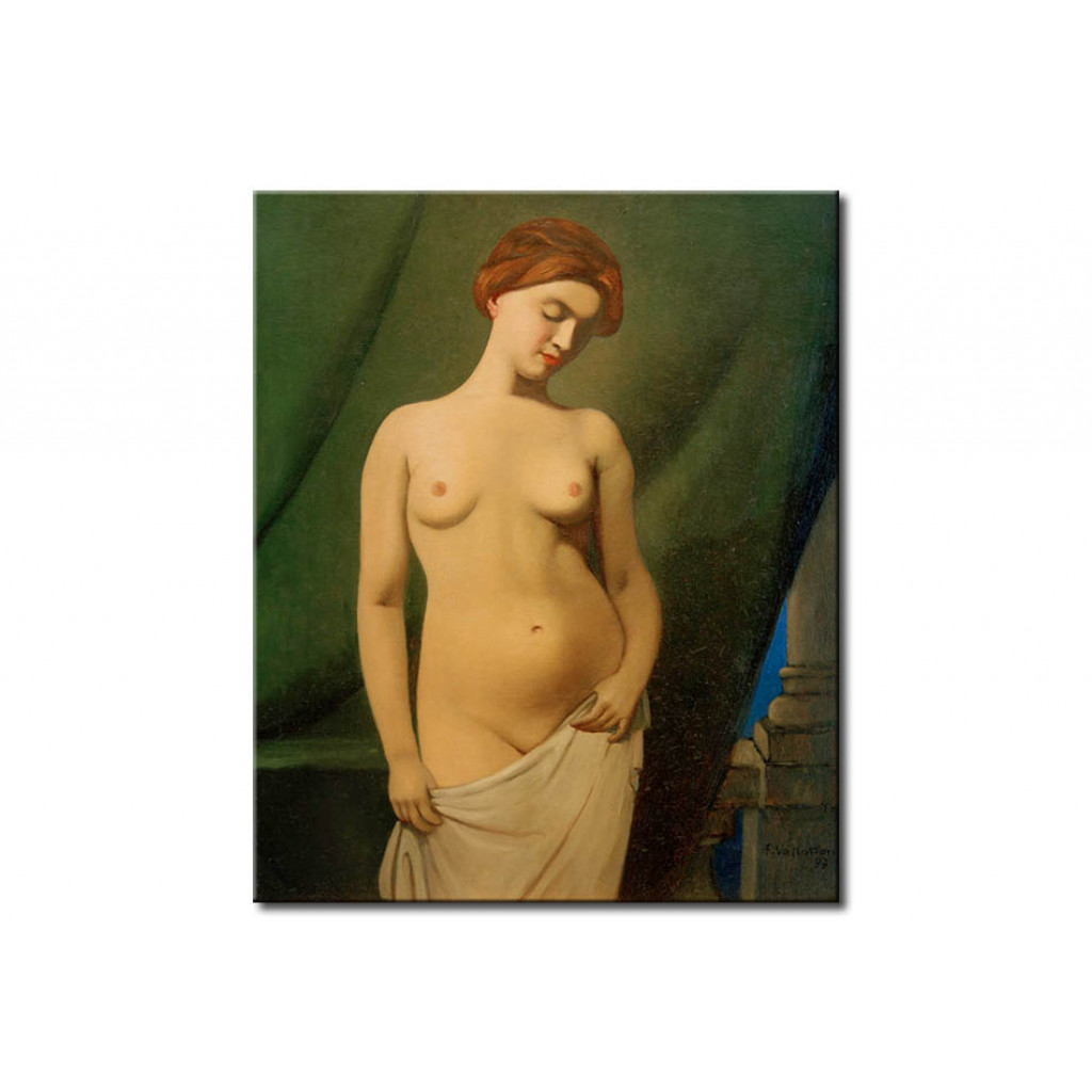 Schilderij  Félix Vallotton: Femmes Nue, Rideau Vert
