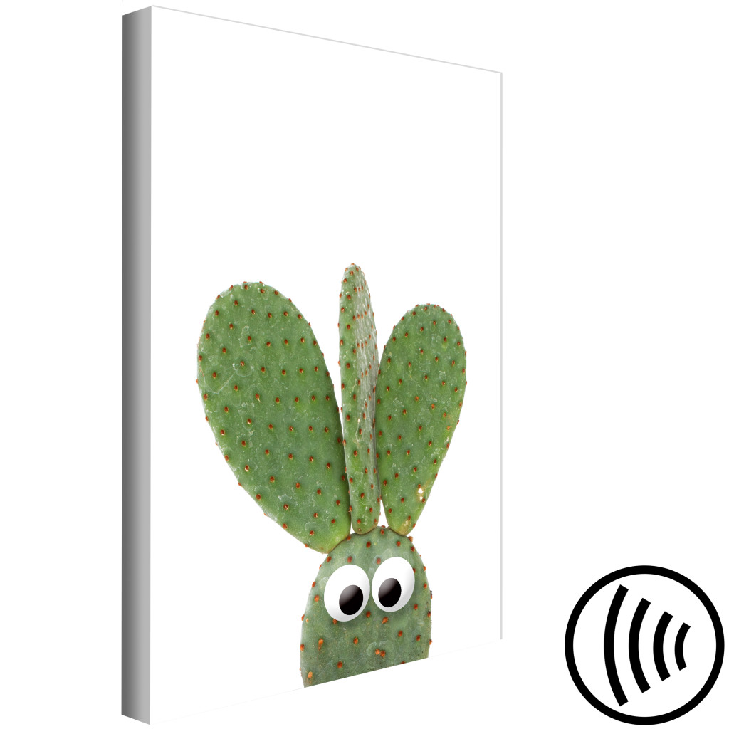 Schilderij  Andere Bloemen: Ear Cactus (1 Part) Vertical