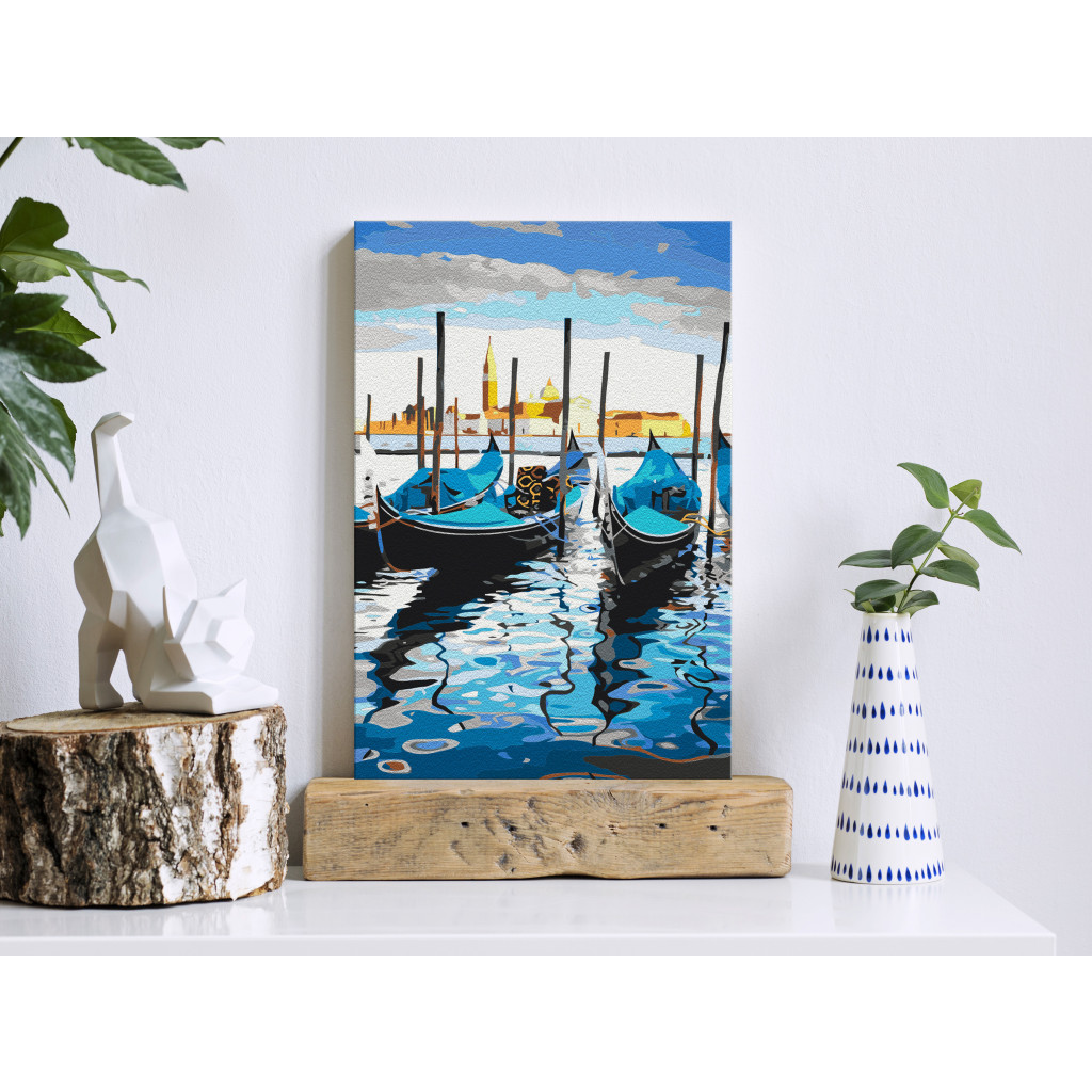 Obraz Do Malowania Po Numerach Weneckie łodzie
