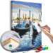 Wandbild zum Ausmalen Venetian Boats 134679