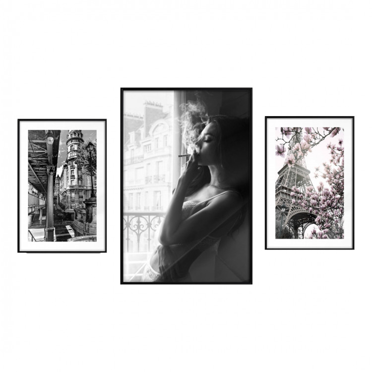 Set de poster París en blanco y negro 135079 additionalImage 1