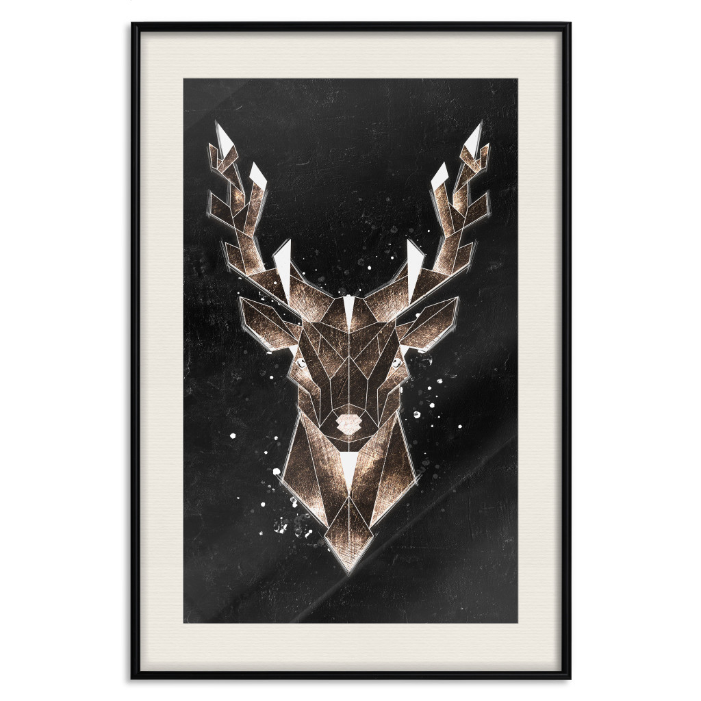 Muur Posters Deer Made Of Gold [Poster]