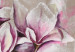 Quadro su tela Magnolie pastello (1 pezzo) - Fiori artistici su sfondo beige 48479 additionalThumb 3