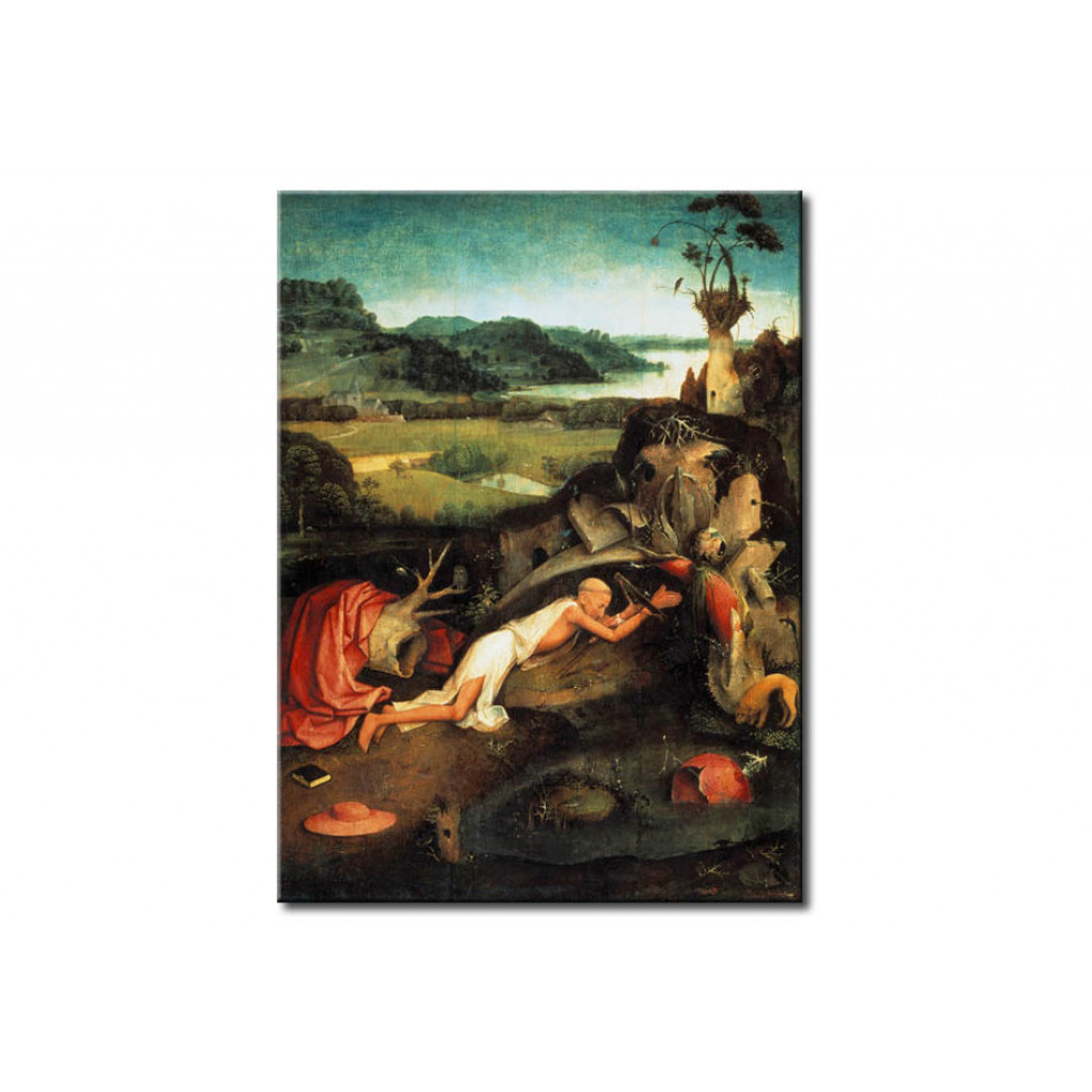 Schilderij  Hieronymus Bosch: Saint Jerome Praying
