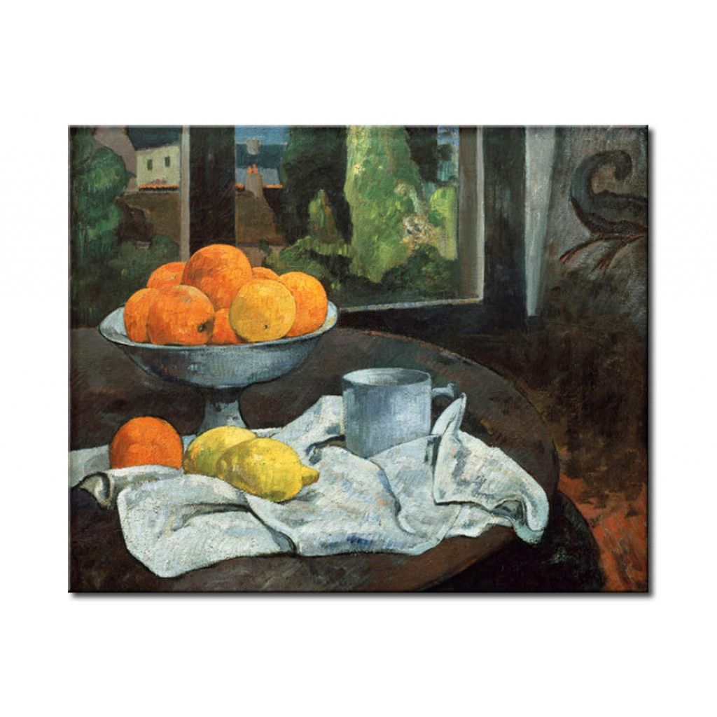 Schilderij  Paul Gauguin: Oranges Et Citrons Avec Vue Sur Pont-Aven