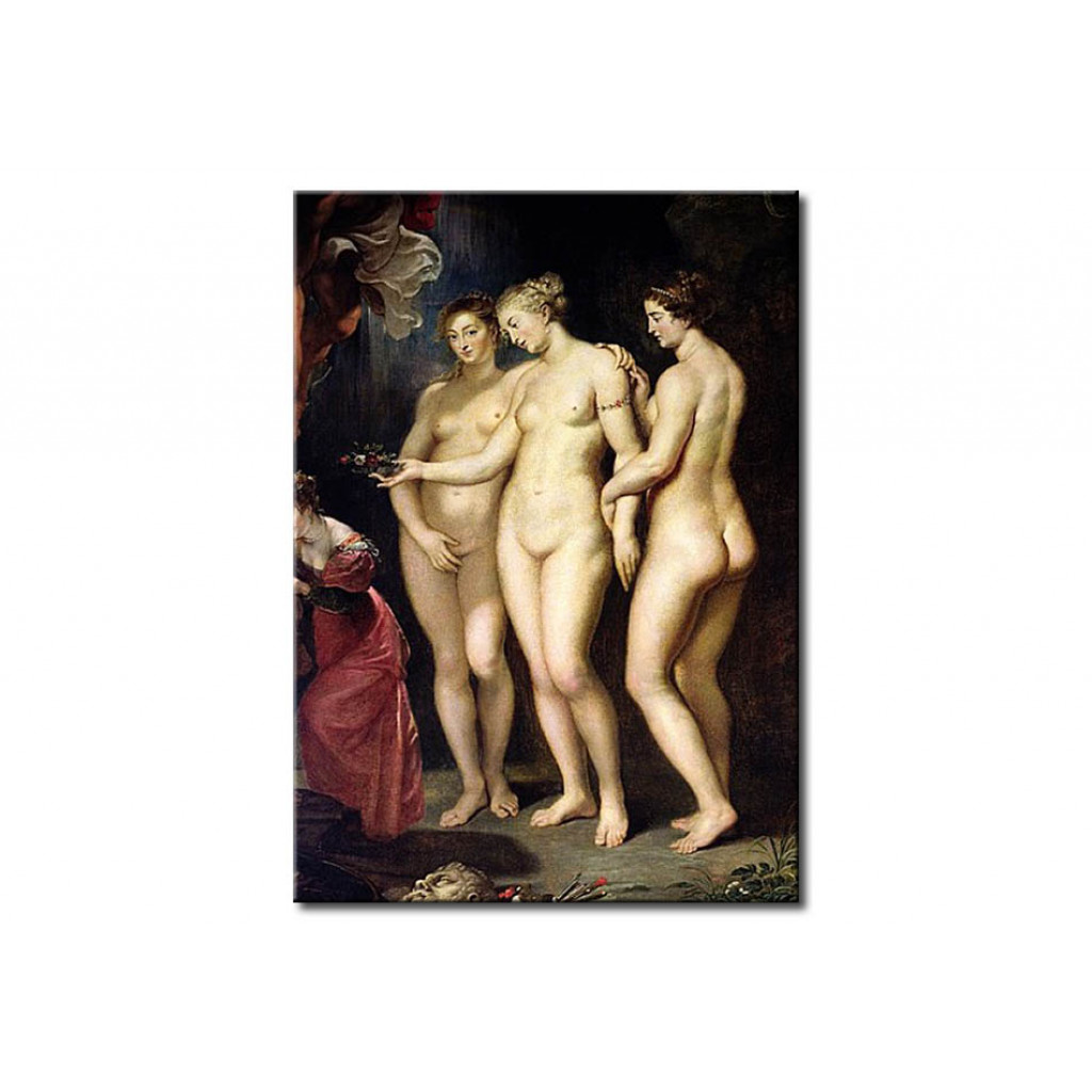 Schilderij  Peter Paul Rubens: The Medici Cycle: Education Of Marie De Medici, Detail Of The Three Graces