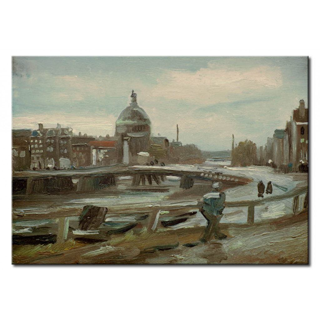 Schilderij  Vincent Van Gogh: De Singel In Amsterdam