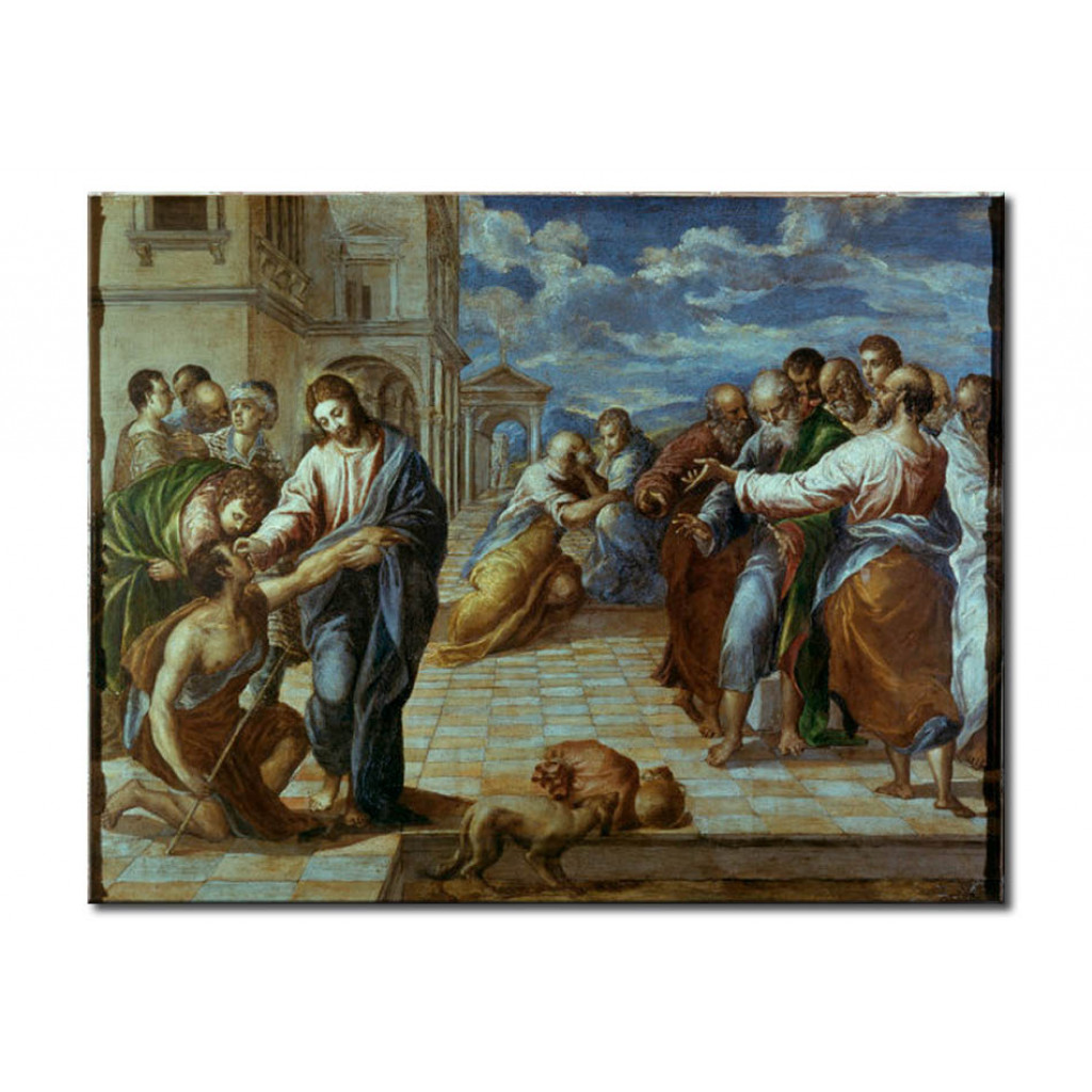 Schilderij  El Greco: Christ Healing The Blind