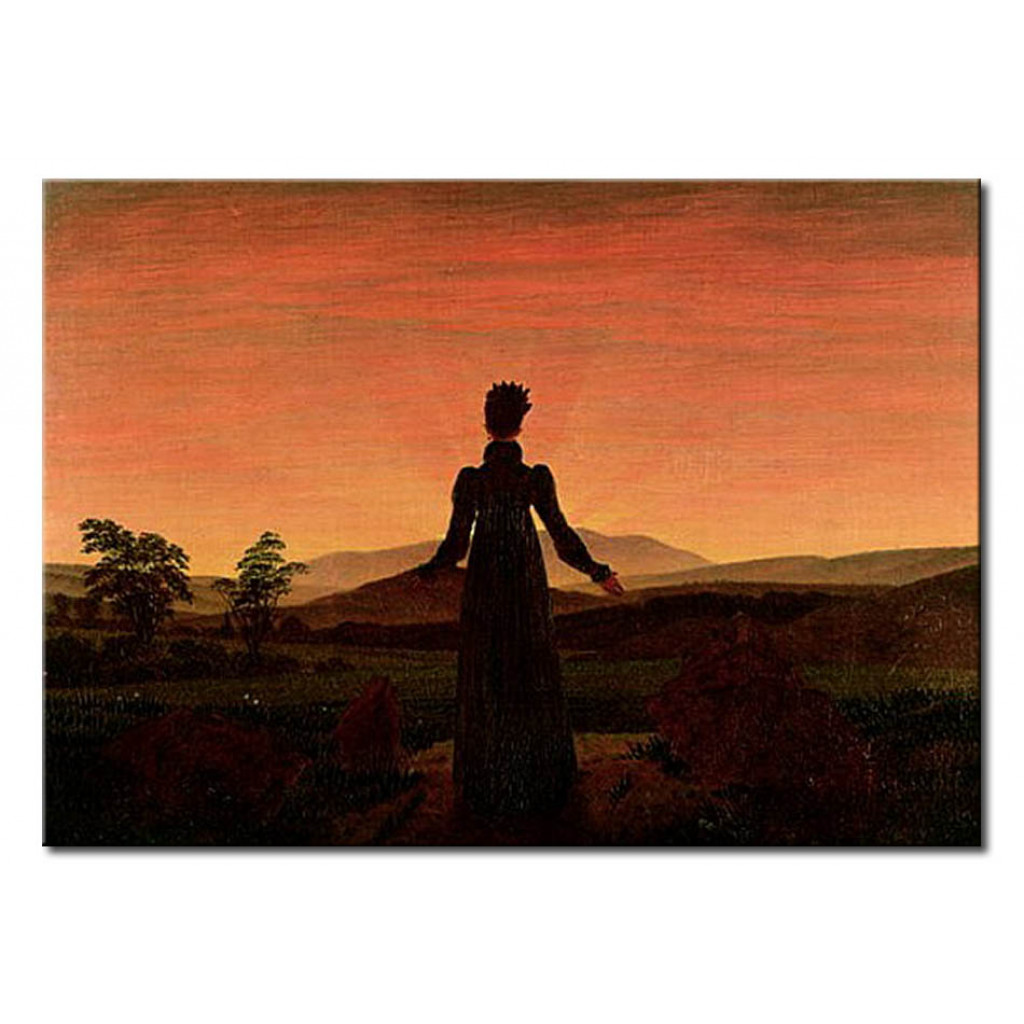 Schilderij  Caspar David Friedrich: Woman At Dawn
