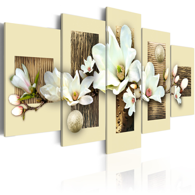 Canvas Texture and magnolia 55679 additionalImage 2
