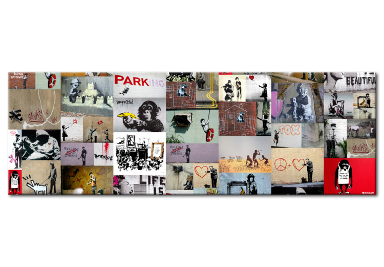 Leinwandbild Art of Collage: Banksy II