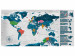 Mapa para marcar viajes Mapa azul II - cartel (versión en alemán) 106889 additionalThumb 4