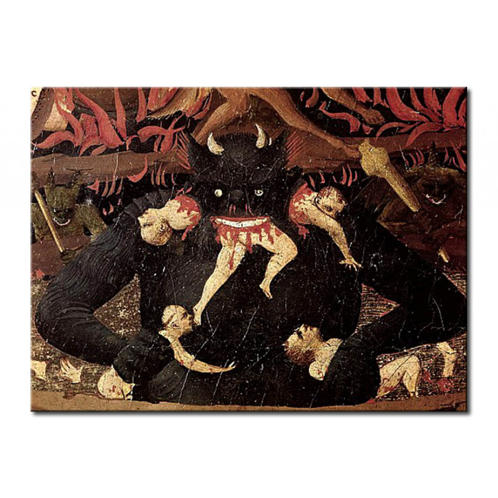 Reprodução The Last Judgement, Detail Of Satan Devouring The Damned In Hell
