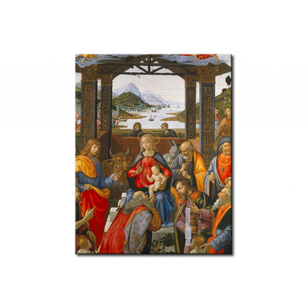 Schilderij  Domenico Ghirlandaio: Adoration Of The Magi
