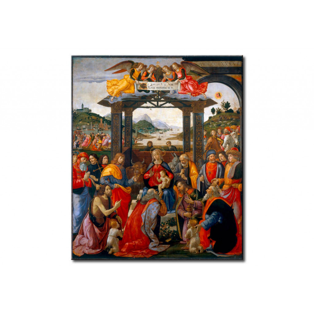 Schilderij  Domenico Ghirlandaio: Adoration Of The Kings