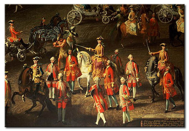 Kunstdruck A Cavalcade in the Winter Riding School of the Vienna Hof to celebrate the defeat of the French army at Prague 112589