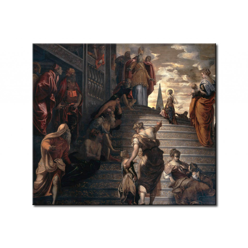 Schilderij  Tintoretto: Mary In The Temple
