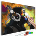 Wandbild zum Ausmalen Affe mit Kopfhörer (Multicolor) 132489 additionalThumb 3
