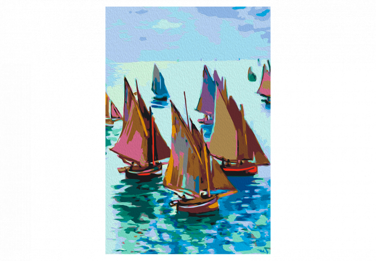 Wandbild zum Ausmalen Claude Monet: Fishing Boats 134689 additionalImage 4