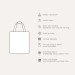 Shopping Bag Powdery triangles - geometric, minimalist motif in shades of pink 147489 additionalThumb 4