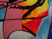 Obraz Abstrakcja (1-częściowy) - kolorowa fantazja na tle w odcieniach różu 47989 additionalThumb 2