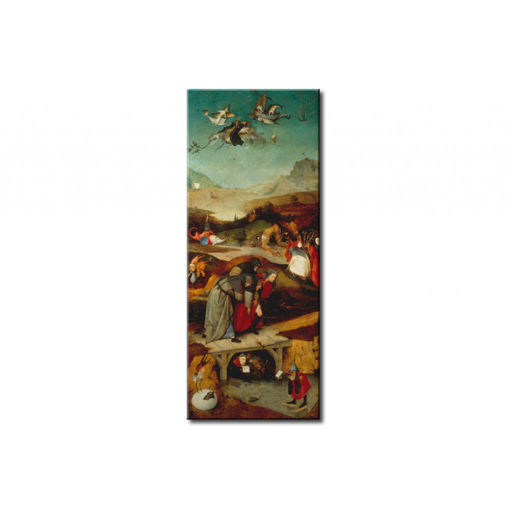 Schilderij  Hieronymus Bosch: The Flight And Fall Of St. Antony