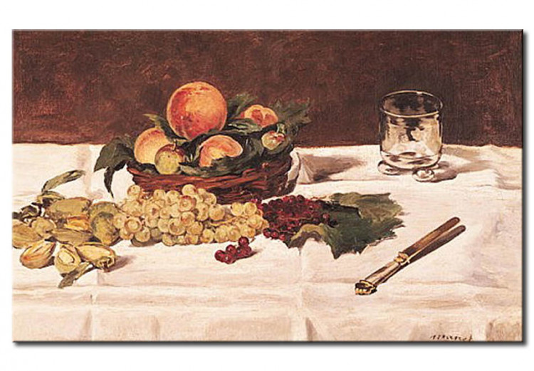 Tableau reproduction Still Life: fruits sur une table 53289