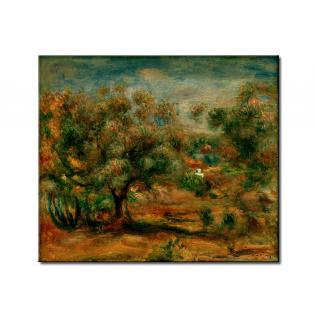 Schilderij  Pierre-Auguste Renoir: Paysage Autour De Cagnes