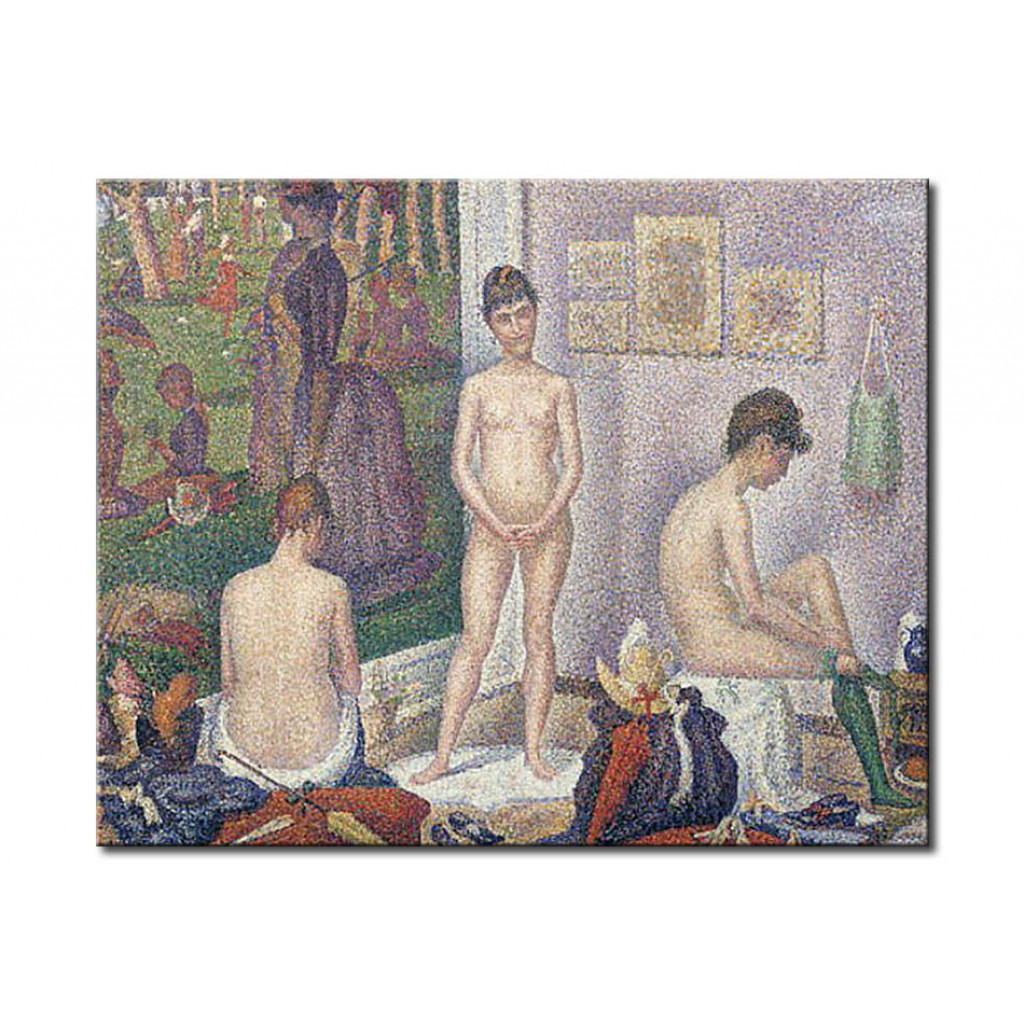 Schilderij  Georges Seurat: The Models