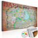 Tablero decorativo en corcho Hamburg [Cork Map] 92189