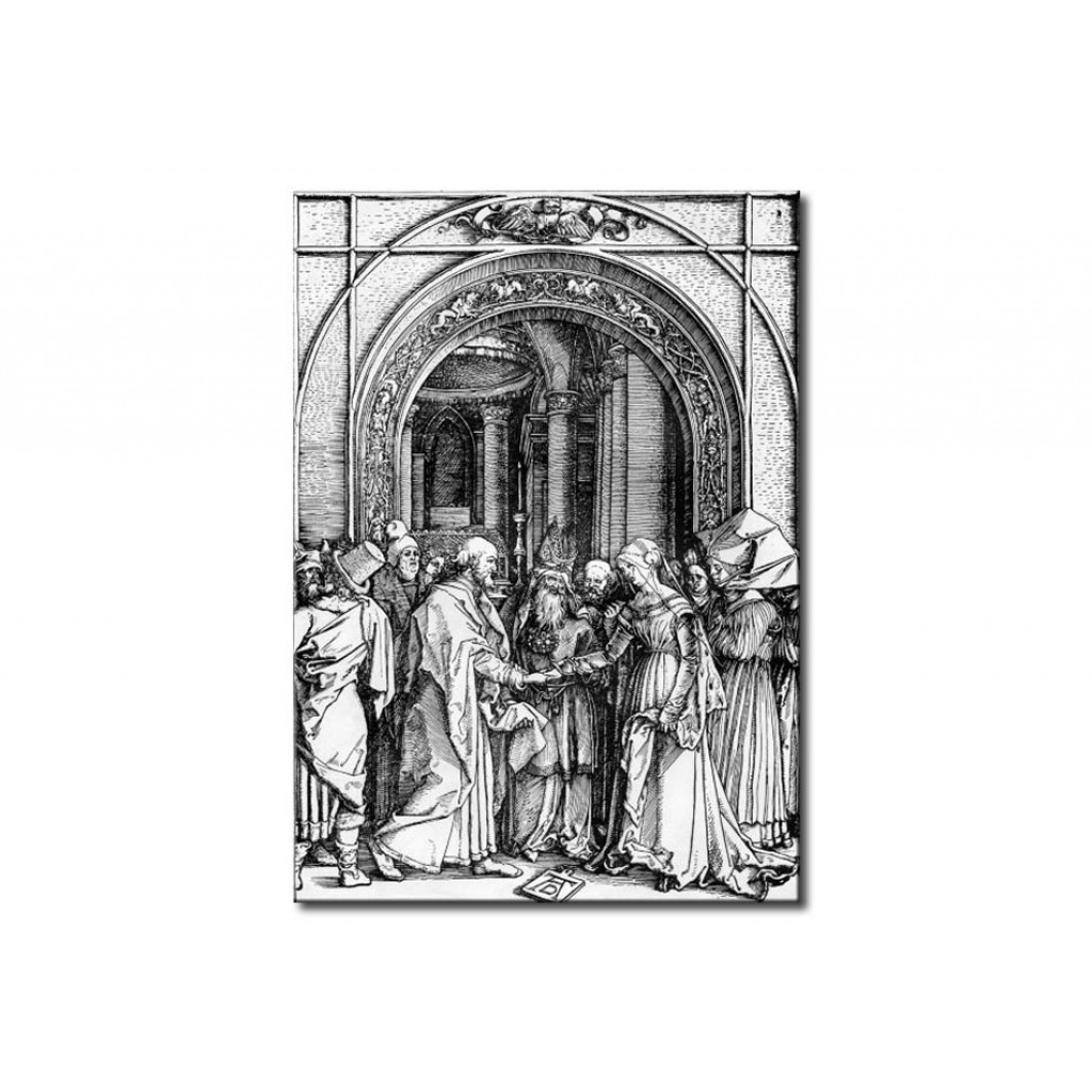 Schilderij  Albrecht Dürer: The Marriage Of Mary