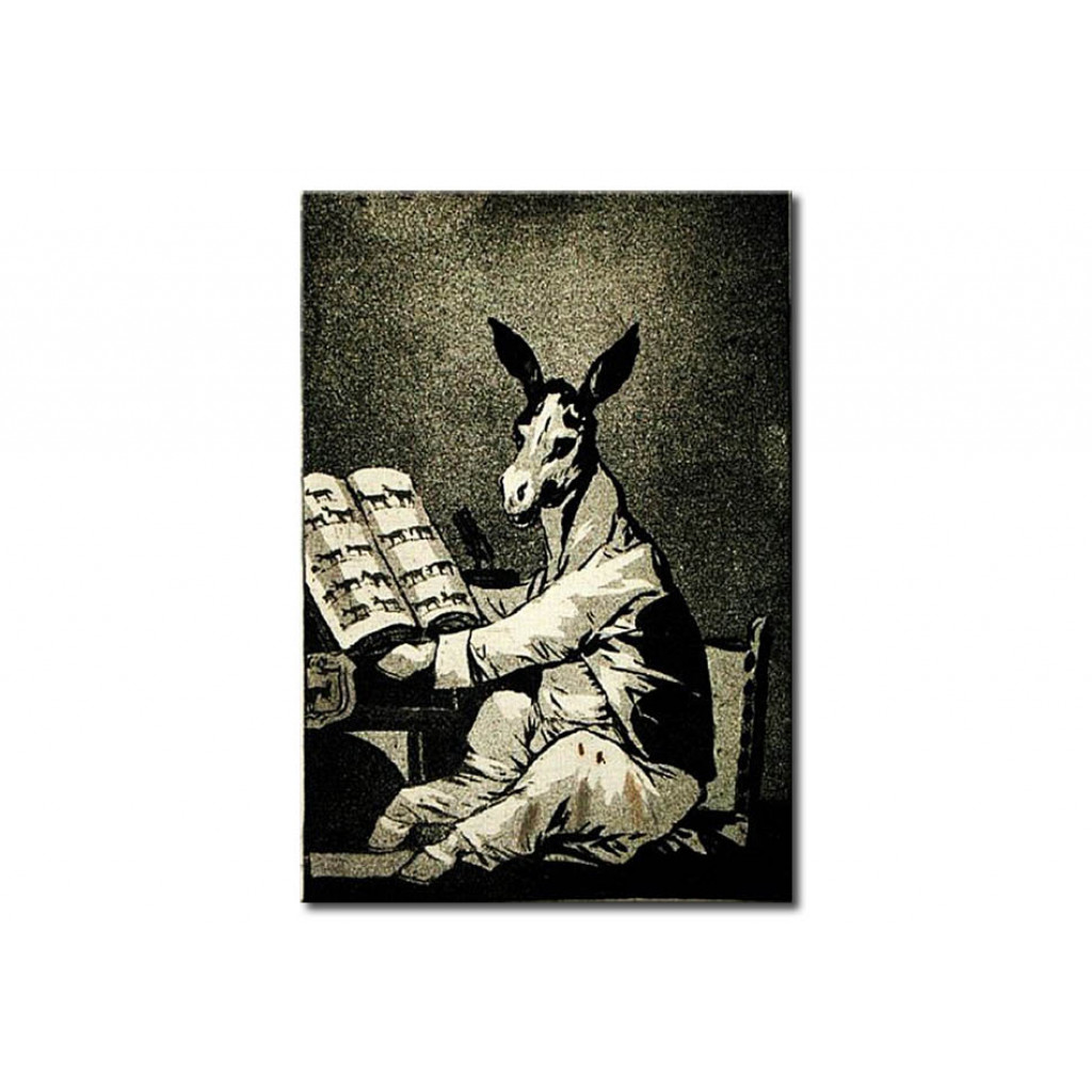 Schilderij  Francisco Goya: As Far Back As His Grandfather, Plate