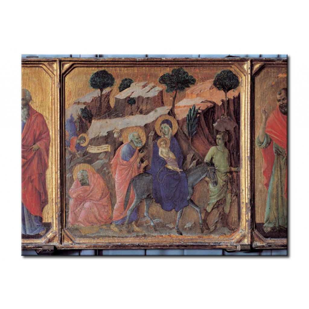 Schilderij  Duccio Di Buoninsegna: The Flight Into Egypt
