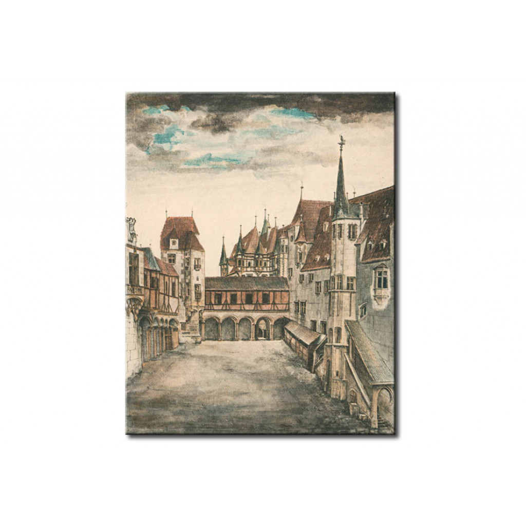 Schilderij  Albrecht Dürer: Courtyard Of The Former Castle In Innsbruck