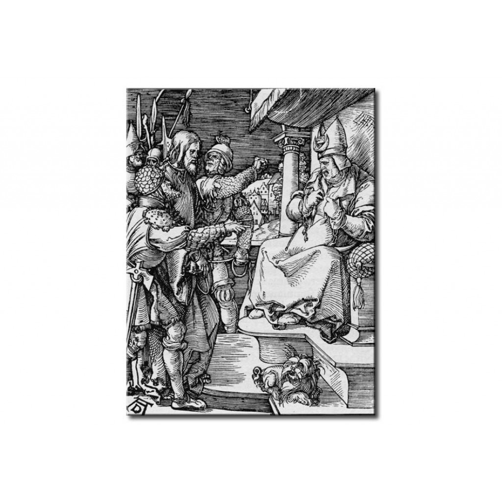 Schilderij  Albrecht Dürer: Christ Before Caiaphas