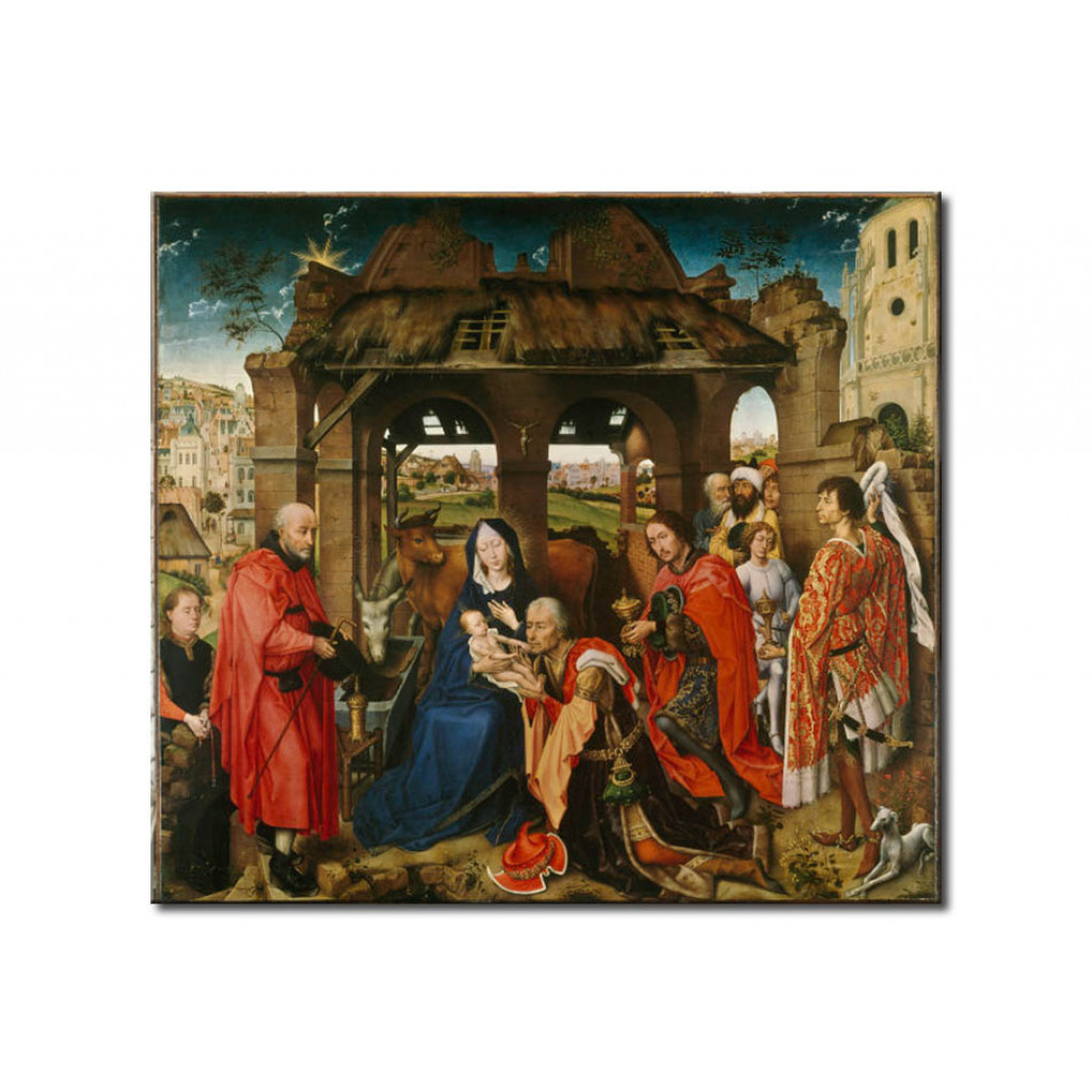 Schilderij  Rogier Van Der Weyden: Adoration Of The Kings