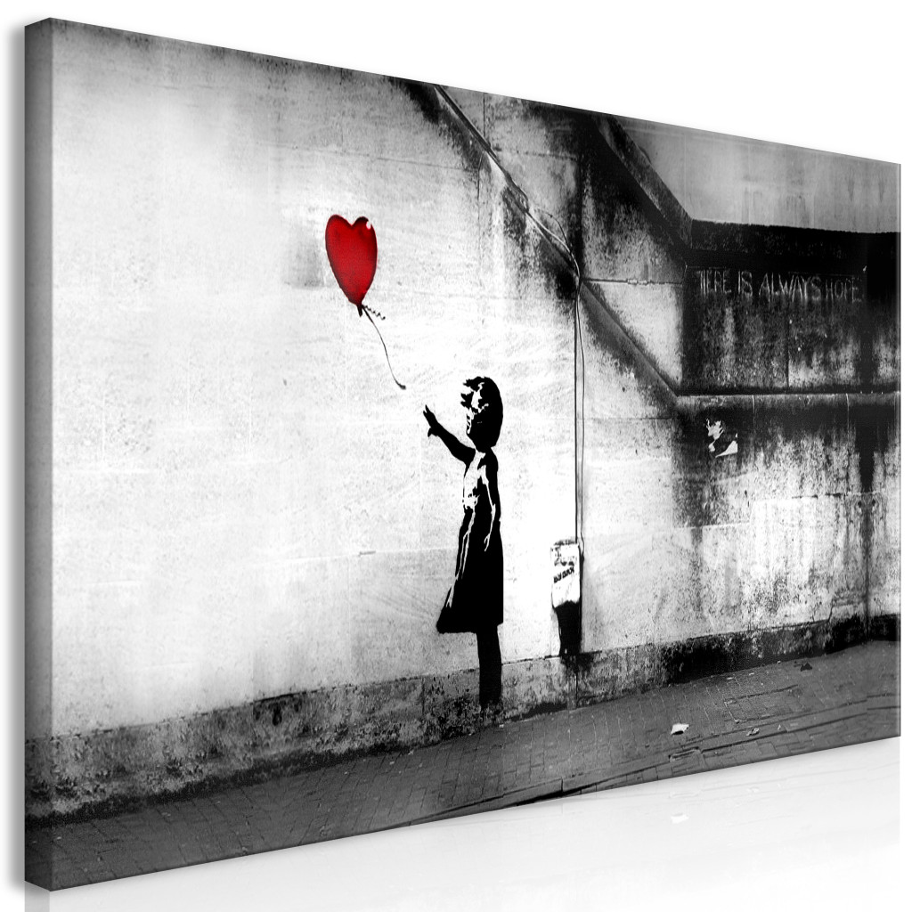 Schilderij Banksy: Runaway Balloon II [Large Format]