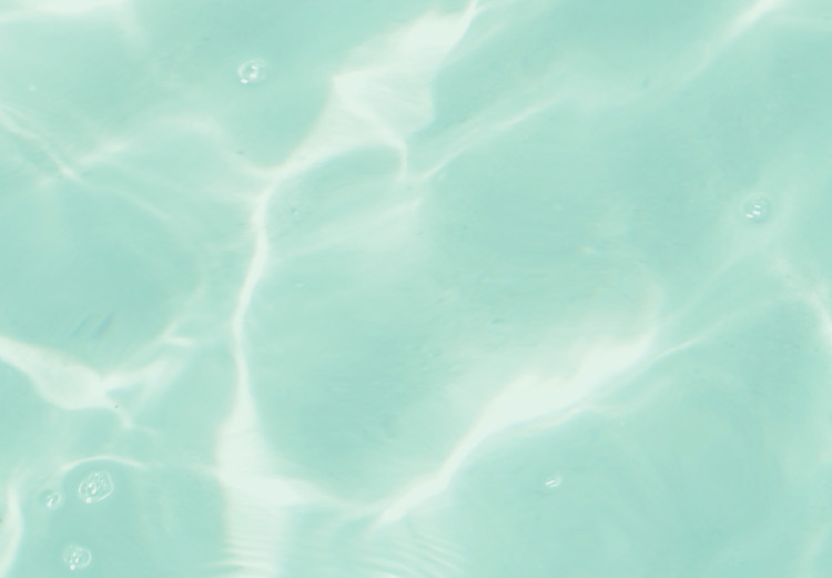 Obraz Plastry grejpfruta pływające w turkusowej wodzie - letnia abstrakcja 127999 additionalImage 4