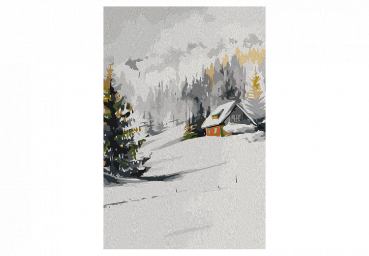 Tela da dipingere con numeri Winter Cottage 130699 additionalImage 6