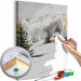 Obraz do malowania po numerach Zimowy domek 130699