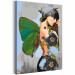 Wandbild zum Malen nach Zahlen Butterfly Woman 135399 additionalThumb 6